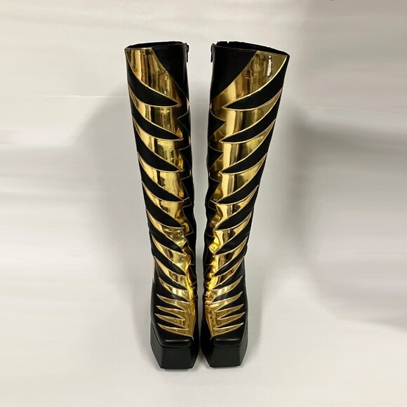 *BARELY WORN* S/S 2022 Jeffrey Campbell KISS-THIS Platform Boots, 8.5. HAWT! - Picture 2 of 11